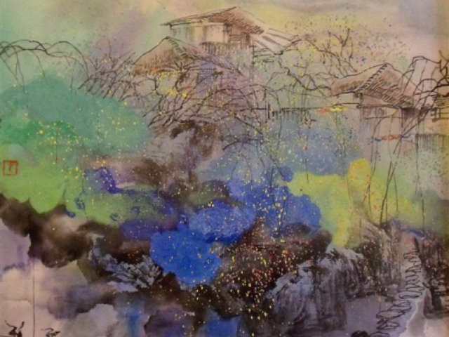 ZHU-Yu-Paysage-rustique-Encres